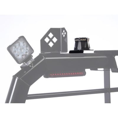 Merritt Beacon Puck Light & Bracket - Gloss Aluminum 7253-2