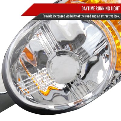 1999-2006 GMC Sierra/ 00-2006 Yukon XL Denali Turn Signal Bumper Lights Chrome