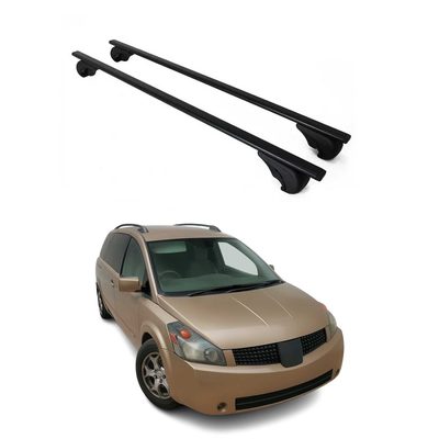 2004-2009 Nissan Quest Roof Rack Cross Bars Black