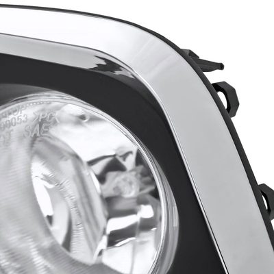2014-2016 Toyota Corolla H16 Silver Bezel Fog Lights Kit Chrome/Clear Lens