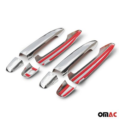 2004-2010 Toyota Sienna Door Handle Cover Protector 4-Door S.Steel Chrome 8Pcs