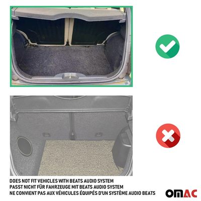 2012-2019 Fiat 500 Floor Mats & Cargo Liner Full Set All Weather Black