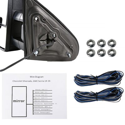 2014-2018 Chevy Silverado/GMC Sierra Heated Towing Mirrors Smoke Lens Signal