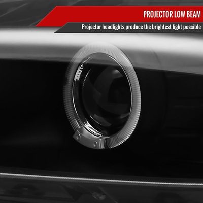 2004-2009 Honda S2000 AP2 Dual Halo Projector Headlights Matte Black/Clear