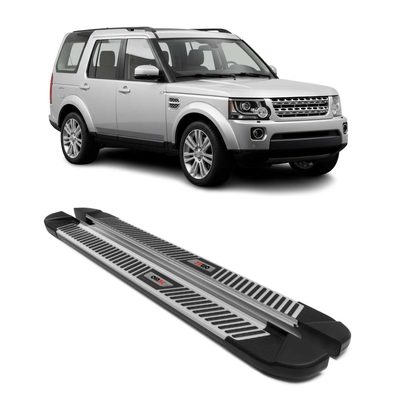2005-2009 Land Rover LR3 Running Boards Side Steps Silver & Black