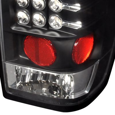 2004-2015 Nissan Titan LED Tail Lights Matte Black Housing/Clear Lens