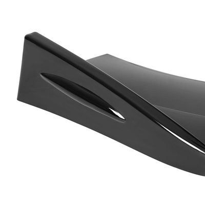 Universal Glossy Black Polypropylene 3Pcs Bumper Lip Spoiler Splitter Set