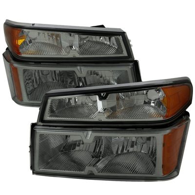 2004-2012 Chevy Colorado /Canyon Isuzu I-Series Headlights Chrome/Light Smoke