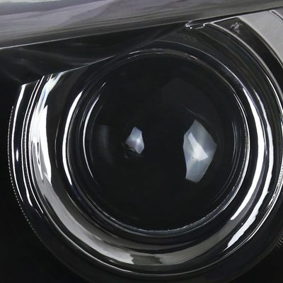 2015-2017 Toyota Camry Projector Headlights Amber Reflectors Gunmetal Housing