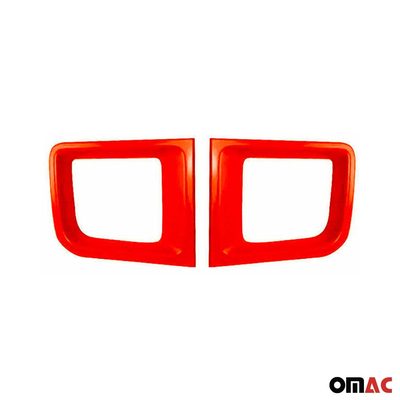 2015-2018 Jeep Renegade Front Bumper Trim Molding Orange 2 Pcs
