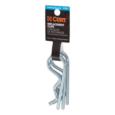 Hitch Clips (Fits 1/2" or 5/8" Pin, Zinc, 3-Pack)
