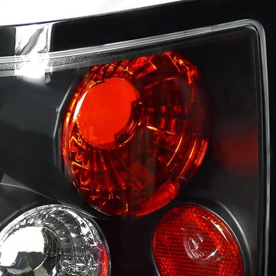 1993-1997 Ford Ranger Tail Lights Matte Black Housing/Clear Lens