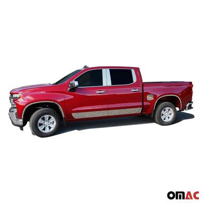 2019-2025 Chevrolet Silverado Stainless Steel Pillar Trim 10 Pcs