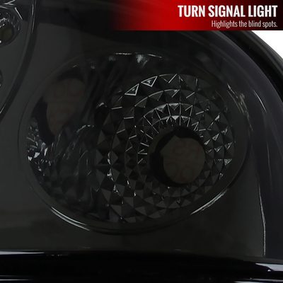 1998-2004 Chevy S10 Dual Halo Projector Headlights Chrome Housing/Smoke Lens