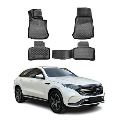 2021-2023 Mercedes EQC Floor Mats Liners Full Set All Weather Black