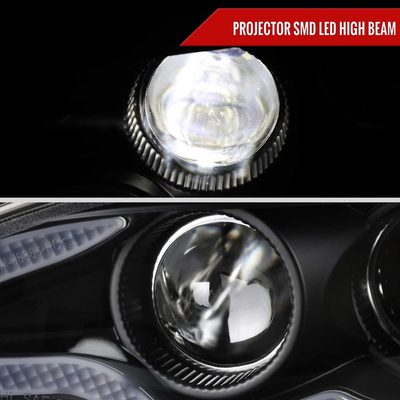 For Lexus IS250 IS350 2014-2016 Full LED Project healight Matte Black Housing Clear lens