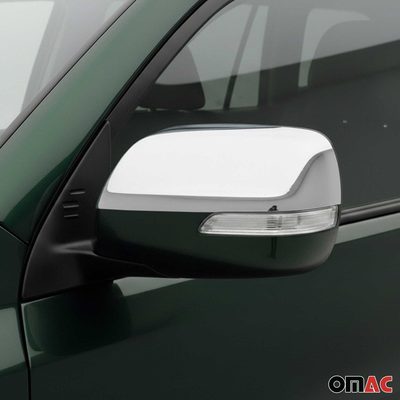 2010-2013 Lexus GX 460 Side Mirror Cover Caps Stainless Steel Silver 2 Pcs