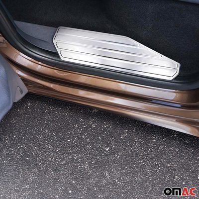 2010-2020 VW Amarok Door Sill Scuff Plate Scratch Protector Stainless Steel 4 Pcs
