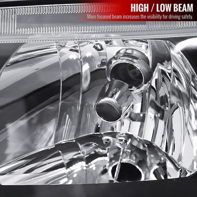 1999-2005 VW Jetta/Bora Mk4 V3 Factory Style Headlights Matte Black/Clear Lens
