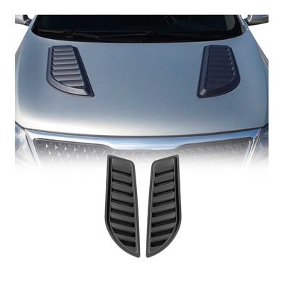 2012-2018 RAM 1500 Hood Scoop Vent Air Flow Intake Black 2 Pcs