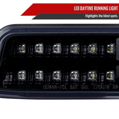 1999-2007 GMC Sierra / Yukon/XL Bumper Lights Signal Lights Glossy Black Smoke