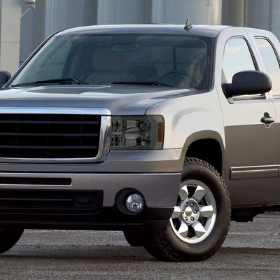 2007-2013 GMC Sierra 1500/ 2500HD 3500HD LED Bar Factory Headlights Chrome