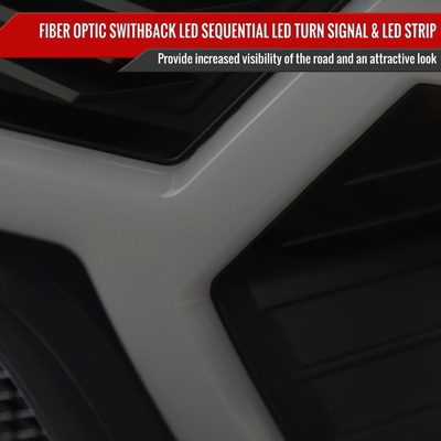 2012-2015 Toyota Tacoma Sequential LED Bar Projector Headlights Matt Smoke