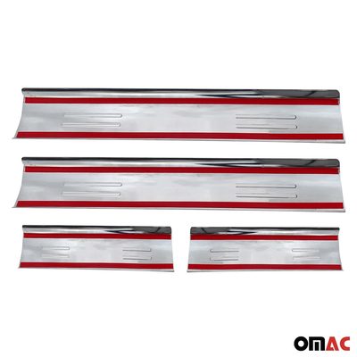 2013-2017 Land Rover Range Rover Door Sill Scuff Plate Scratch Stainless Steel 4x