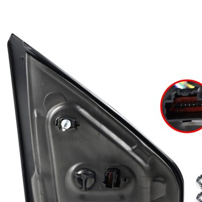 2007-2014 Ford F-150 Chrome Heated Towing Mirrors LED Turn & Puddle Lights