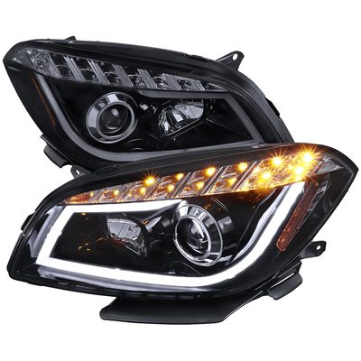 2008-2012 Chevy Malibu LS LT LTZ LED Headlights LED Signal Lights Glossy Black