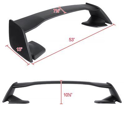 2015-2021 Subaru WRX/STI Matt Black ABS Factory STI 5PC Rear Spoiler Wing
