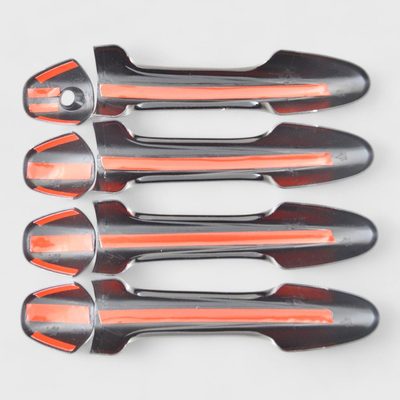 2013-2018 Toyota RAV4 Door Handle Cover Gloss Black 8Pcs ABS Plastic