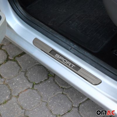 Toyota Door Sill Scuff Plate Illuminated Brushed Stainless Steel Silver 4 Pcs