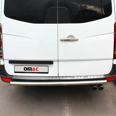 2006-2018 Mercedes Sprinter W906 Rear Bumper Guard Stainless Steel Glossy