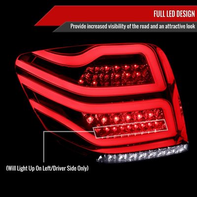 2006-2011 Mercedes Benz W164 ML Class LED Tail Lights Chrome/Smoke Lens