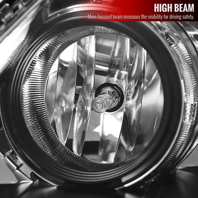 2005-2007 Honda Odyssey Factory Crystal Headlights w/9006 Bulbs Chrome/Clear
