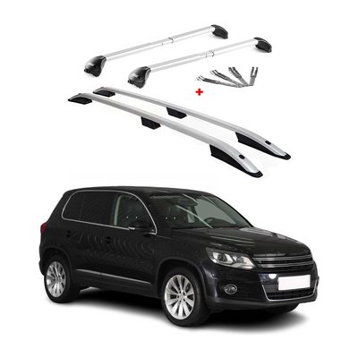 2009-2017 VW Tiguan Roof Racks & Roof Rack Rails Silver
