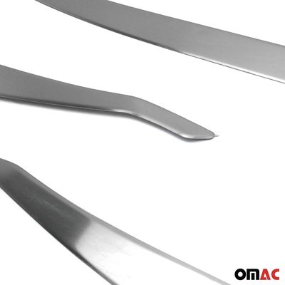 2015-2024 Jeep Renegade Side Door Molding Trim Brushed Steel Silver 4x