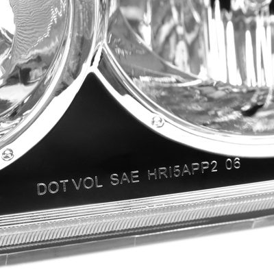 2001-2003 Toyota Highlander Factory Style Headlights Chrome/Clear Lens