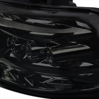 1999-2002 Chevy Silverado/ 00-2006 Tahoe Suburban Dual Halo Headlights Smoke