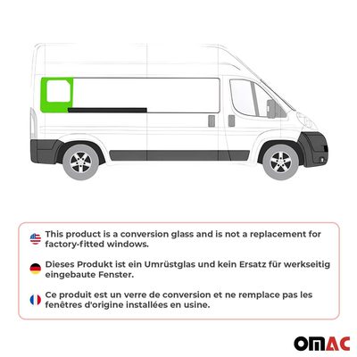 2014-2026 RAM ProMaster Window Glass Fit Kit Rear Right Side Sliding Door L3