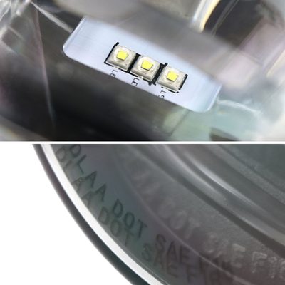 2012-2014 Ford Focus 6500K SMD LED Fog Lights Kit Chrome Housing/Clear Lens