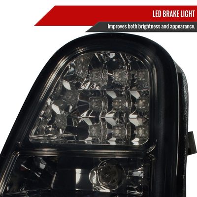 2005-2006 Mini Cooper S LED Tail Lights Chrome Housing/Smoke Lens