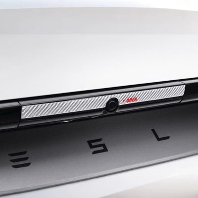 Model Y Juniper Rear Trunk Button Sticker | Flexible Urethane Carbon Fiber