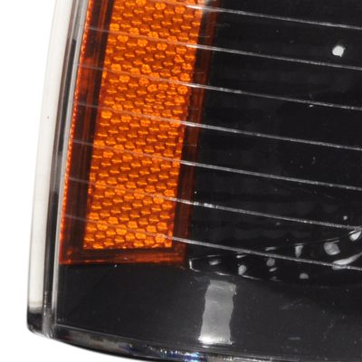 2006-2010 Dodge Charger Corner Lights Matte Black Housing/Clear Lens