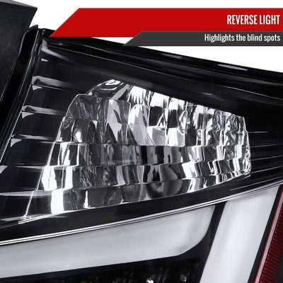2011-2013 Scion tC V2 LED Tail Lights Matte Black Housing/Clear Lens