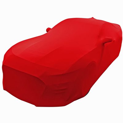 2005-2024 Ford Mustang Ultraguard Stretch Satin Indoor Car Cover - Red