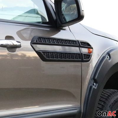 2017-2022 Kia Sportage Side Door Molding Trim Skirt Garnish ABS Black 2Pcs