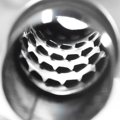 Universal 2.5" Inlet/4" Outlet Steel Spiral Exhaust Muffler Slanted Burnt Tip