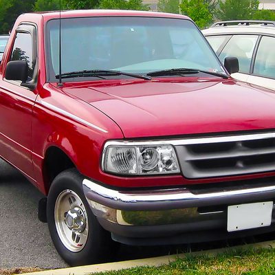 1993-1997 Ford Ranger Headlights Integrated H3 Projector Fog Light Chrome